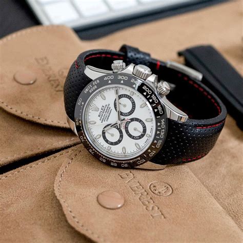 rolex daytona black nylon strap|best straps for rolex daytona.